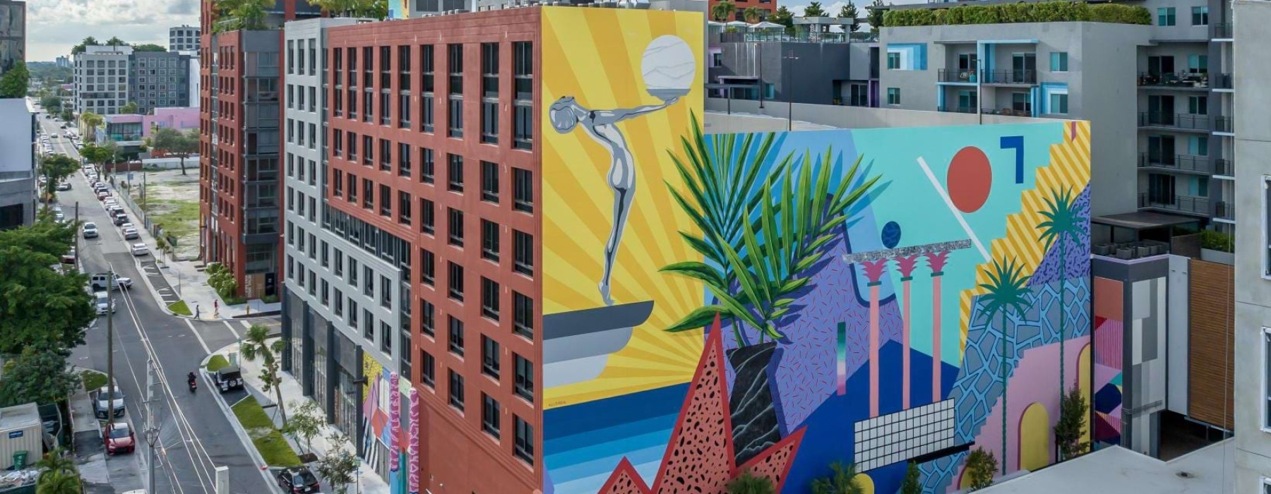 a mural on a building